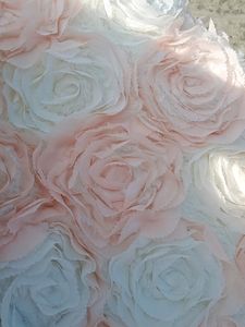 White&amp;Peach Net Floral Jacket Frock In Fur Fabric