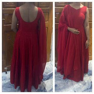 Ethnic Gown With Dupatta