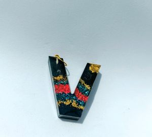 Resin Initial Keychains