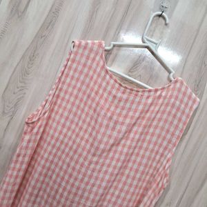 Pink Checkered Dress