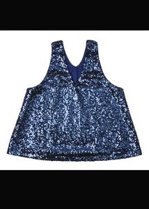 Plus Size Royal Sequin Top