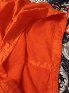 dark orange colour salwar kurti set