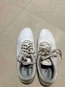 Puma white shoes