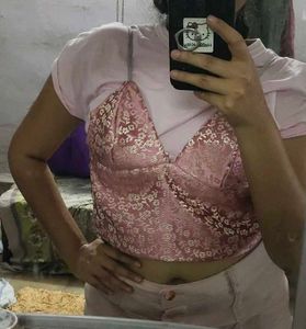 Pink Bralette Top