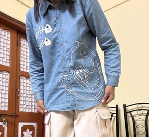 y2k funky punk cat shirt