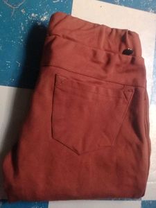 Stylish Two-Tone Casual Pants