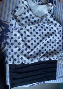 Polka Dot Sleeveless Top