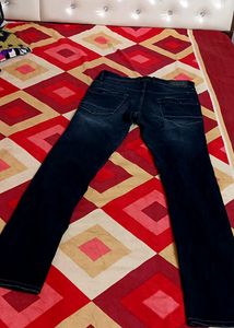 MEN&#39;S ANKLE LENGTH SLIM FIT DARK BLUE JEANS(28)