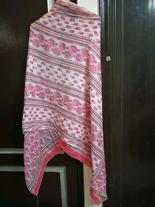 Pink Printed  Kurta Set With Dupatta