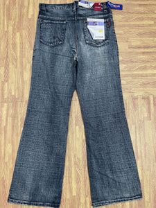 Outman Man Denim Wide Leg Blue Jeans