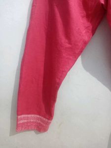 Pink Embroidered Tunic Dress