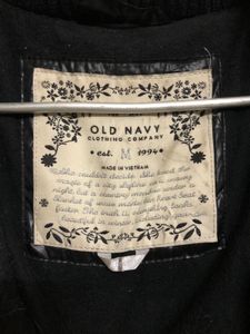 Old Navy Black Puffer Cozy Full Zip Jacket