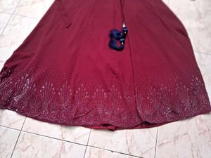 New Non Padded Gown With Stone Work