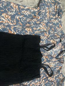 Patterned Long Sleeve Button Down Shirt
