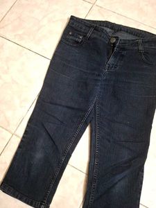 Dark Wash Cropped Jeans