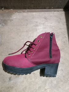 boots, footwear, heel