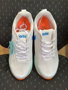 Stylish White Sports Shoes