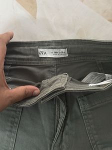 Zara Wide Leg Denim Pants