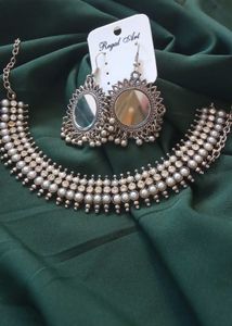 Oxidized Jewellery Necklace and Jhumkaa Set
