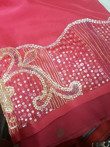 Sequence Magenta Saree