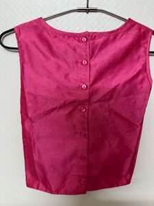 Hot Pink Sequin Sleeveless Top