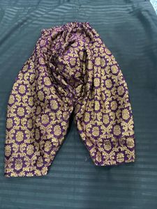 Purple &amp; Gold Brocade Pants