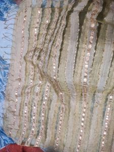 Beautiful Golden Dupatta For Women.