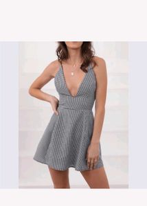 Houndstooth Mini Dress