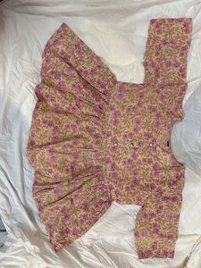 Floral Short Kurta/Top