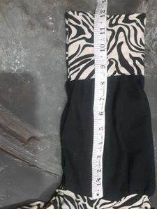 Zebra Print Ruffle Dress