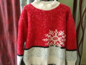Red Snowflake Sweater