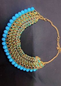 Statement Necklace with Turquoise Beads