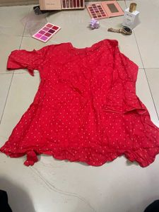 Red Dotted Top