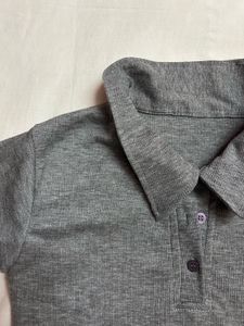 Grey Collar Tee