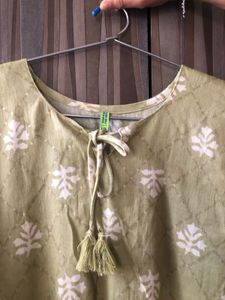 Olive Green Kurta Set