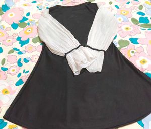 Midnight Muse Puff Sleeve Dress ✨