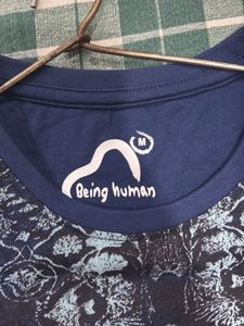 Patterned Navy T-Shirt