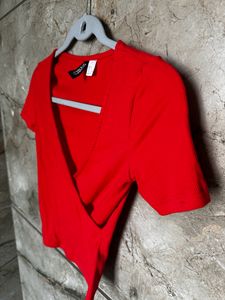 H&amp;M Overlap Crop Top.