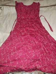 Floral Raspberry Dress