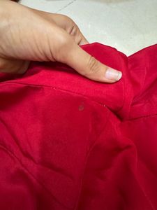 Satin Flared Red Gown