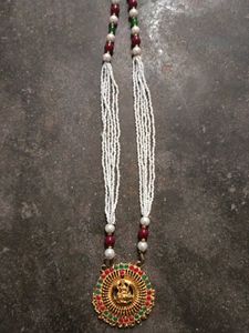 Elegant Lakshmi Pendant Necklace