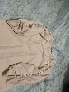 Elegant Pearl Sleeve Blouse