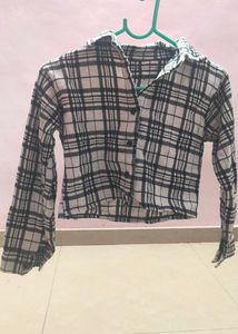 Cropped Plaid Flannel