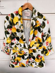 Orsay Lemon Print Blazer