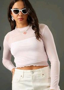 Sheer Long Sleeve Top