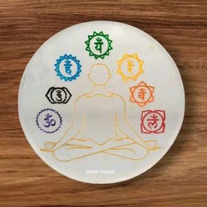 7 Chakra Selenite Charging Plate 🧘‍♀️
