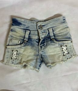 Acid Wash Denim Shorts 2 year old baby girl