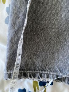 Gray Straight Leg Jeans