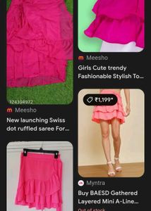 Layered A Line Mini Skirt 🌺👛🧶🏩