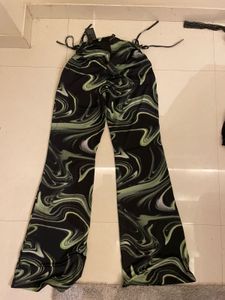 H&amp;m Swirl Print Flared Trousers